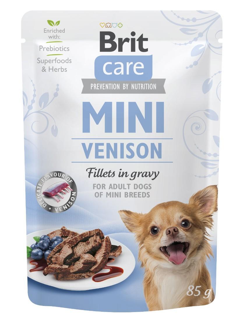 Brit Care Mini alutasakos nedves kutyatáp,  vadhús szószban 85g