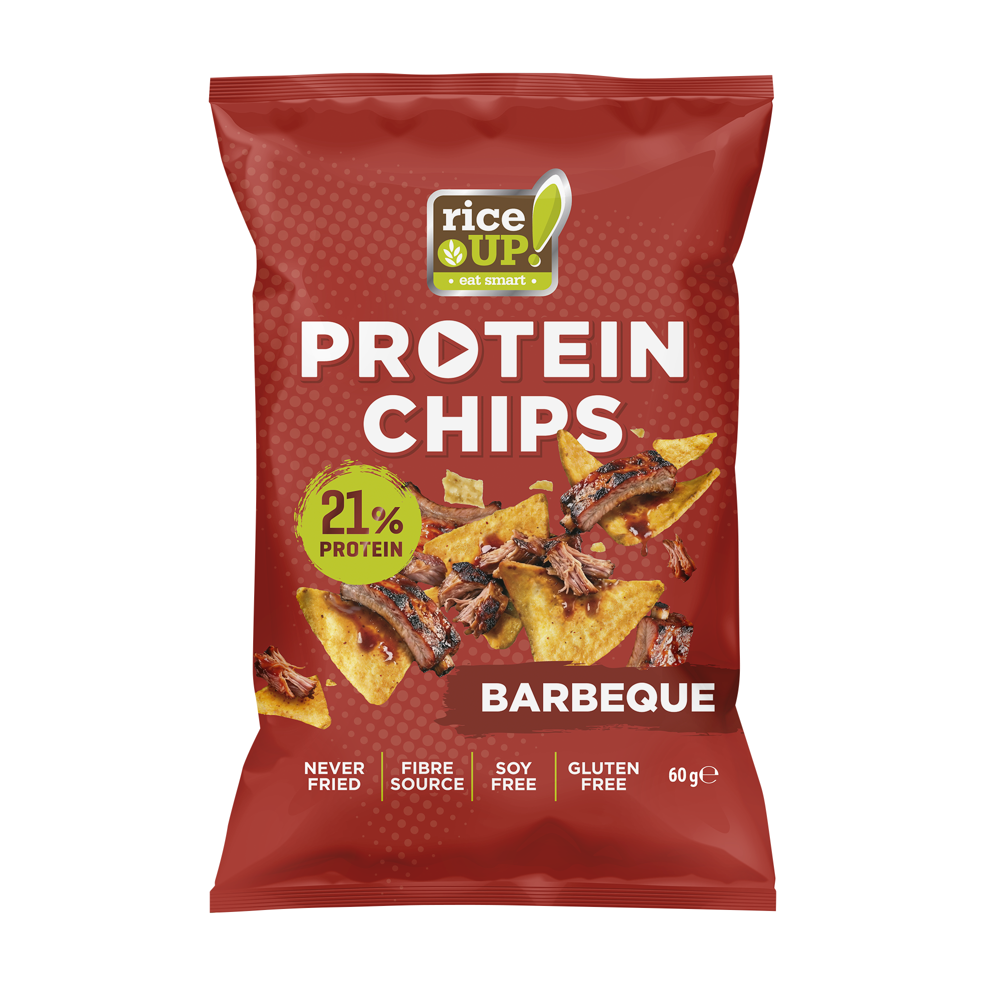 Rice Up Chips  Fehérje - BBQ ízesítés