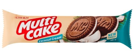 Multicake Kókuszkrémmel töltött kakaós keksz