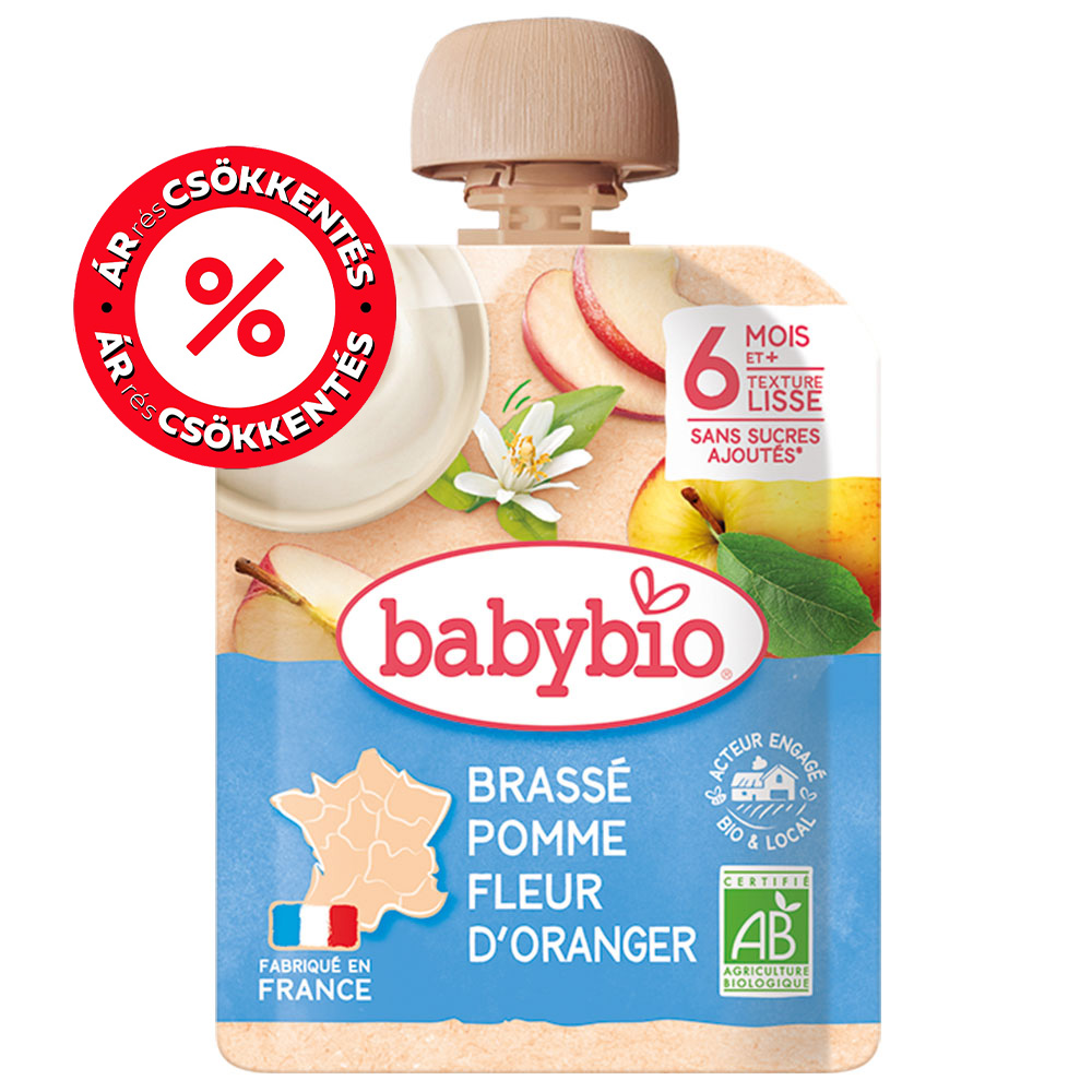 BabyBio Alma narancsvirág tejes krémdesszert 6 hónapos kortól