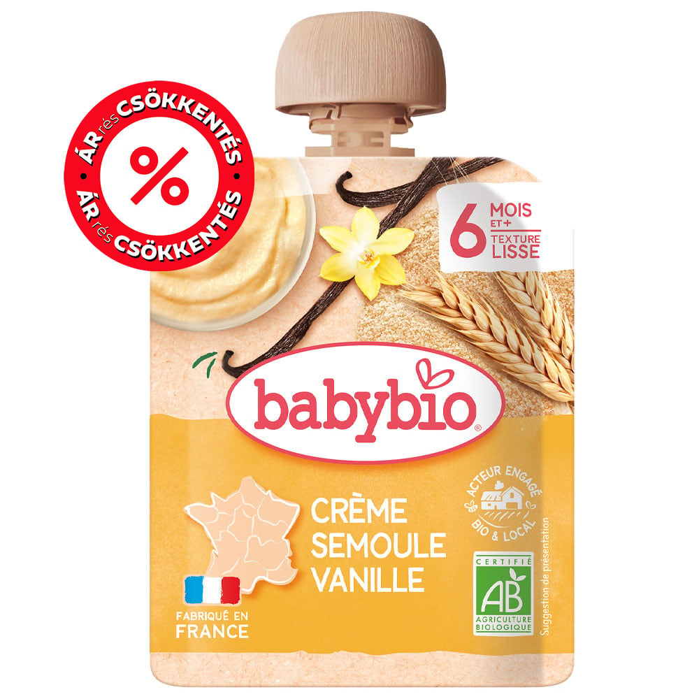 BabyBio Vaníliás tejbegríz 6 hónapos kortól
