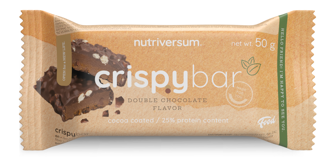 Nutriversum Crispy Bar vegán fehérjeszelet
