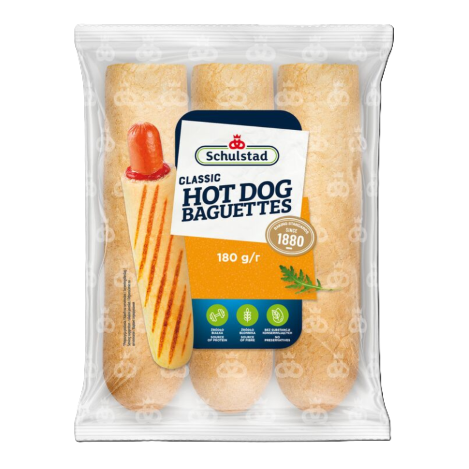 Schulstad Francia fúrt hot dog kifli kovásszal (3x60g)