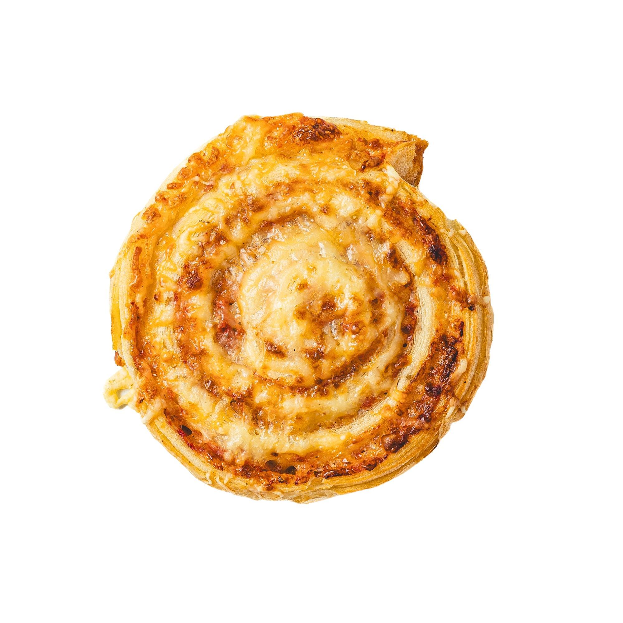 JÓkenyér Sajttal szórt pizzás csiga