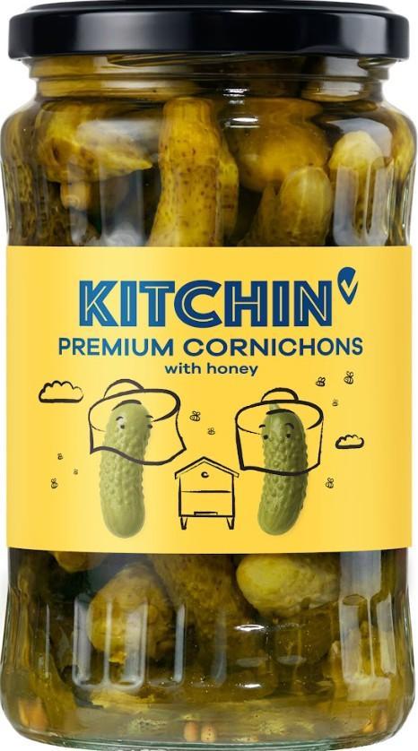 KITCHIN Prémium Cornichons mézzel (330 g)