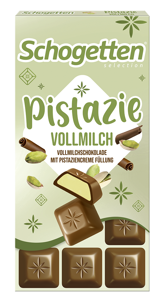 Schogetten Tejcsokoládé Pisztácia krémmel