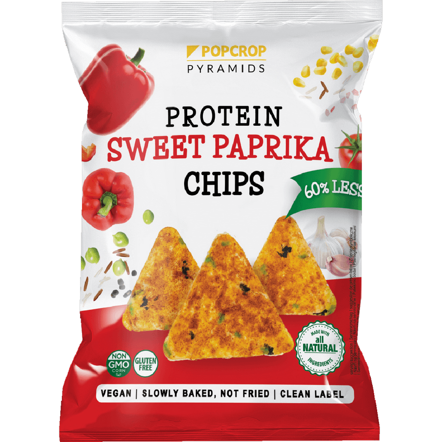 Popcrop Piramids Édespaprikás protein chips