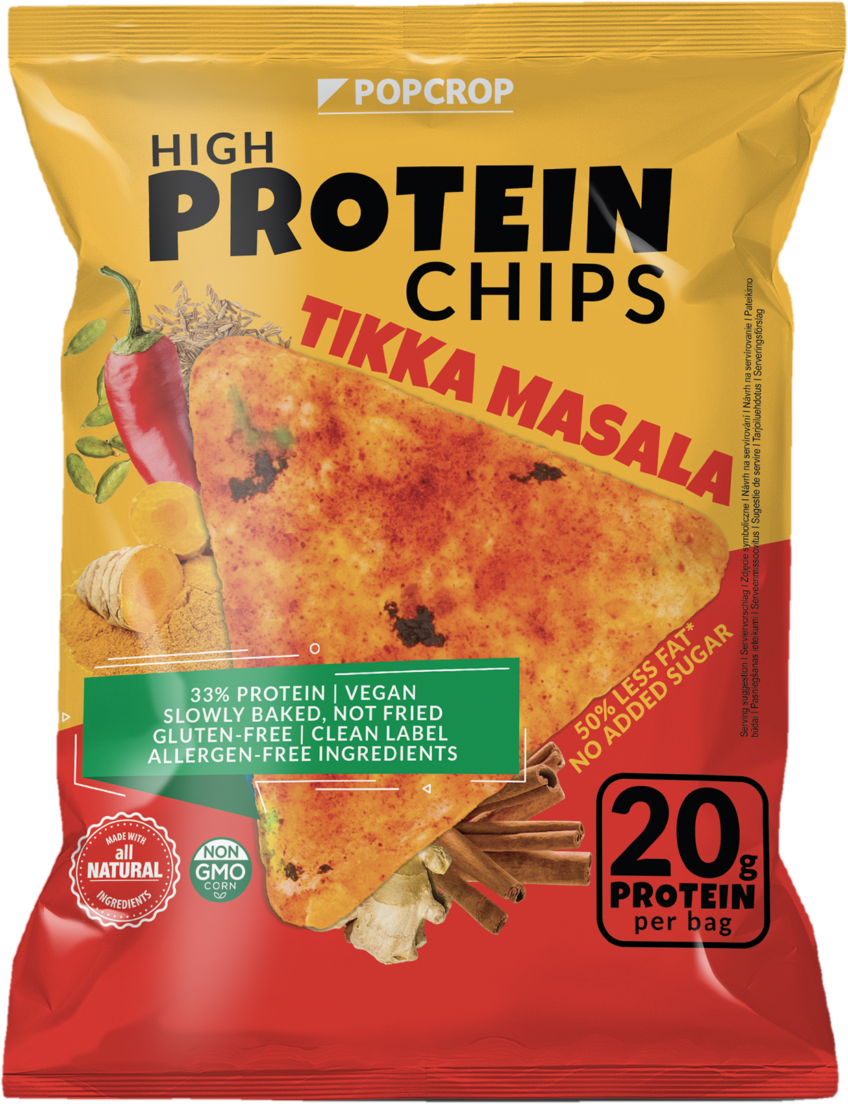 Popcrop High Protein chips Tikka Masala