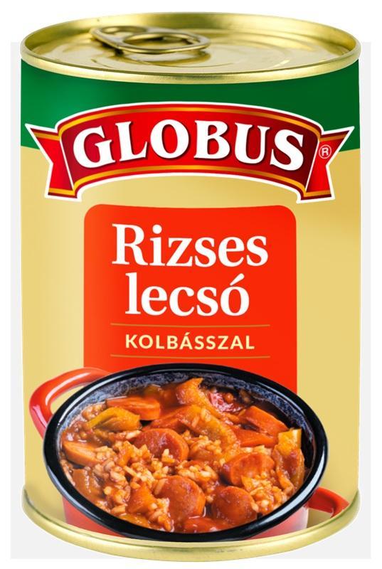 Globus rizseslecsó kolbásszal