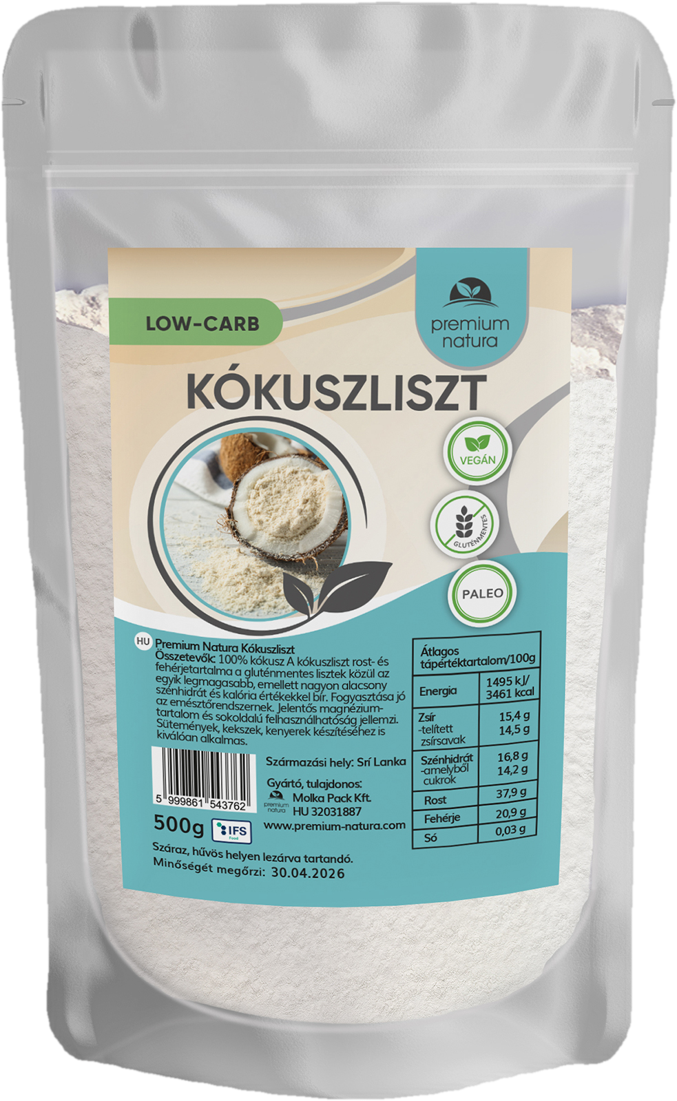 Premium Natura Kókuszliszt