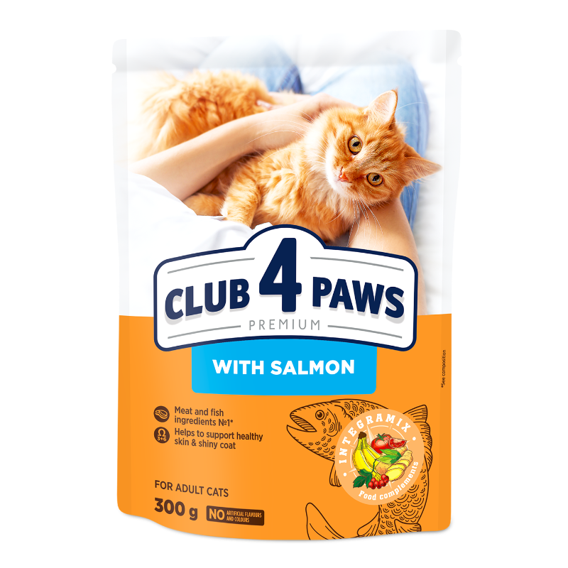 Club 4 Paws Premium száraz macskaeledel, lazac 300 g