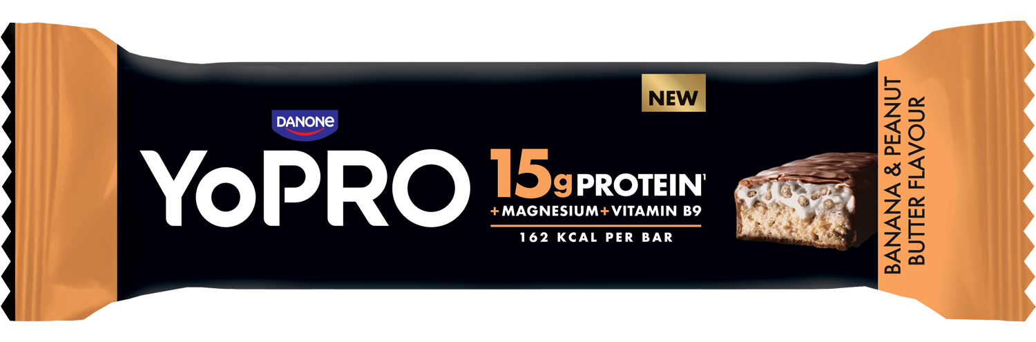 YoPRO fehérjeszelet mogyoróvaj-banán 45 g