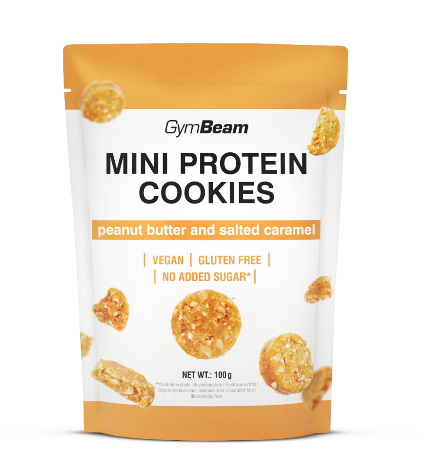 Mini Protein Cookies - GymBeam - Peanut Butter Salted Caramel