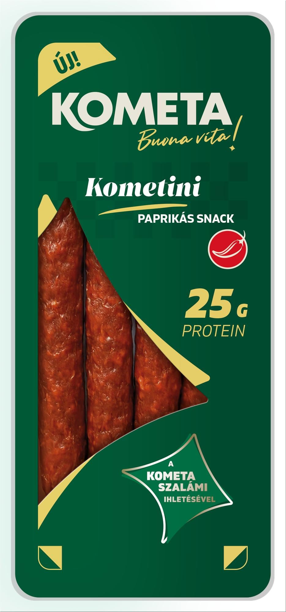 KOMETA Kometini paprikás snack szalámi