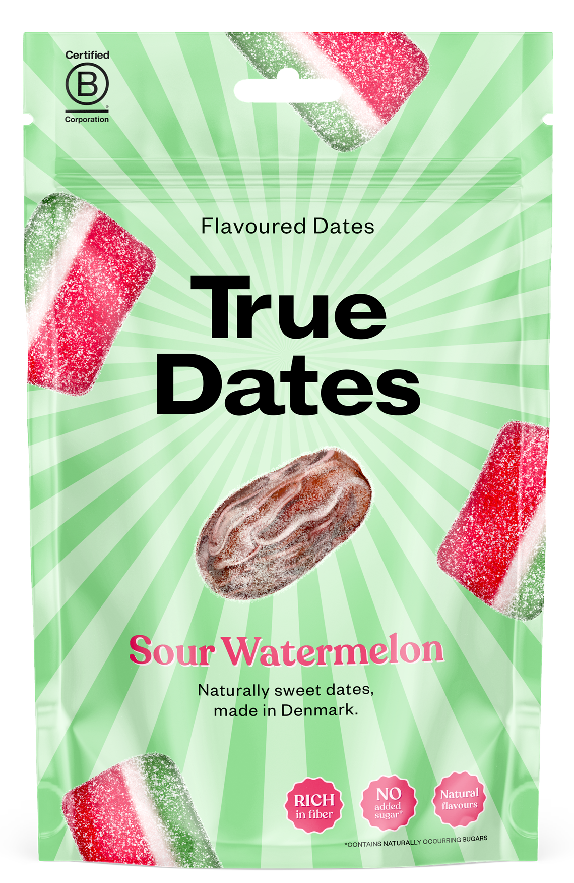 True Dates magnélküli ízesített datolya - Sour Watermelon