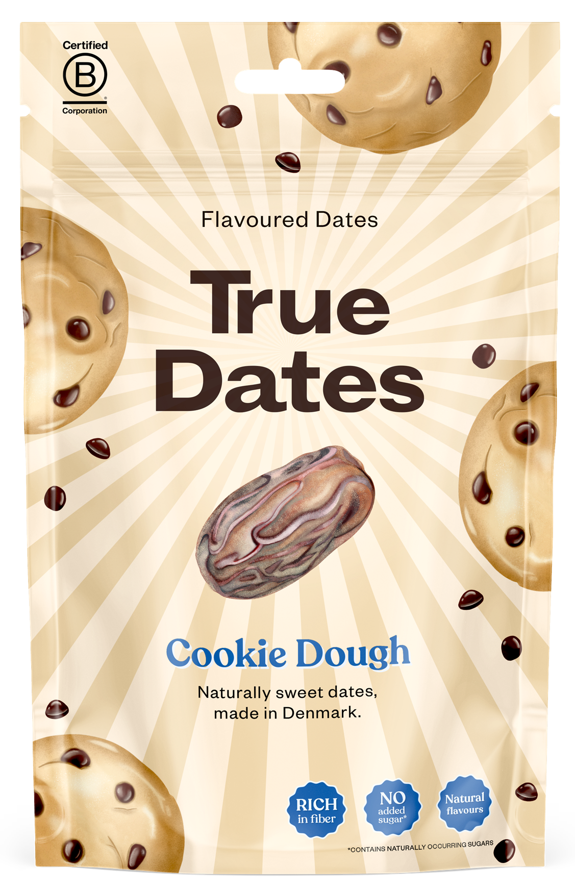 True Dates magnélküli ízesített datolya - Cookie Dough