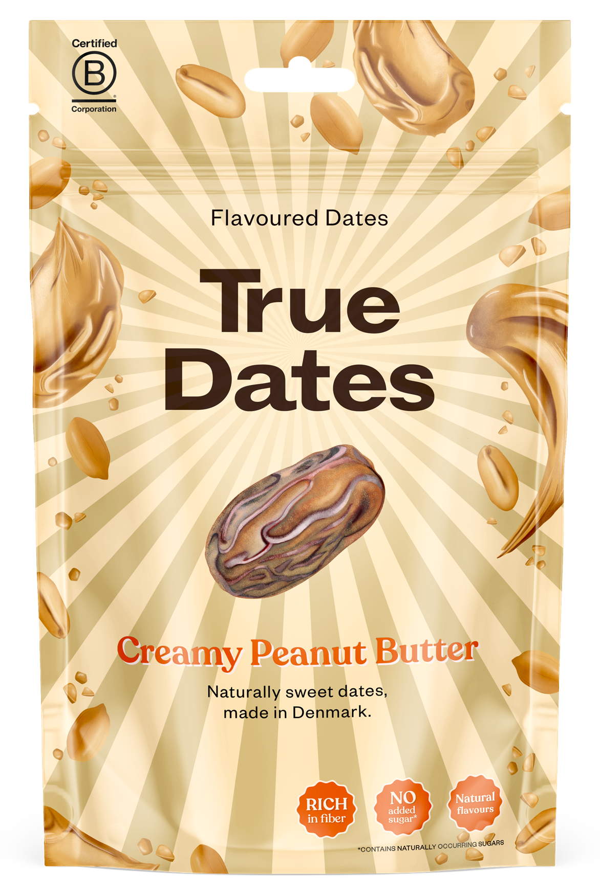 True Dates magnélküli ízesített datolya - Peanut Butter