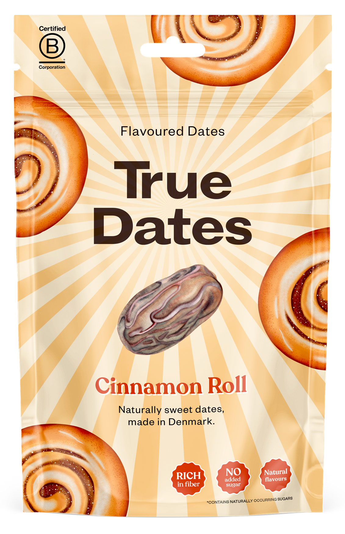 True Dates magnélküli ízesített datolya - Cinnamon Roll