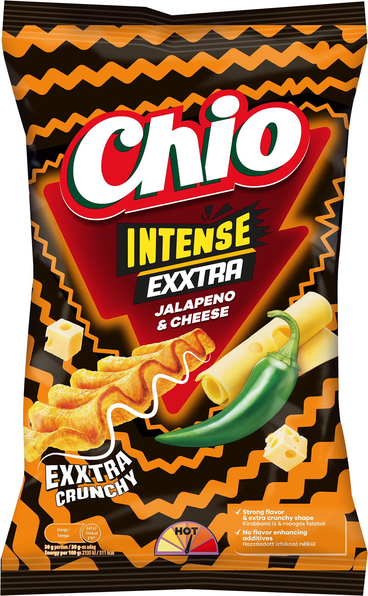 Chio Chips Intense Jalapeno and Cheese