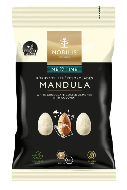 Nobilis kókuszos, fehércsokoládés mandula