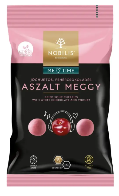 Nobilis joghurtos ,csokoládés aszalt meggy