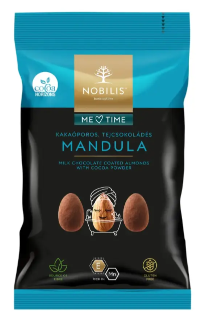 Nobilis kakaóporos, tejcsokoládés mandula