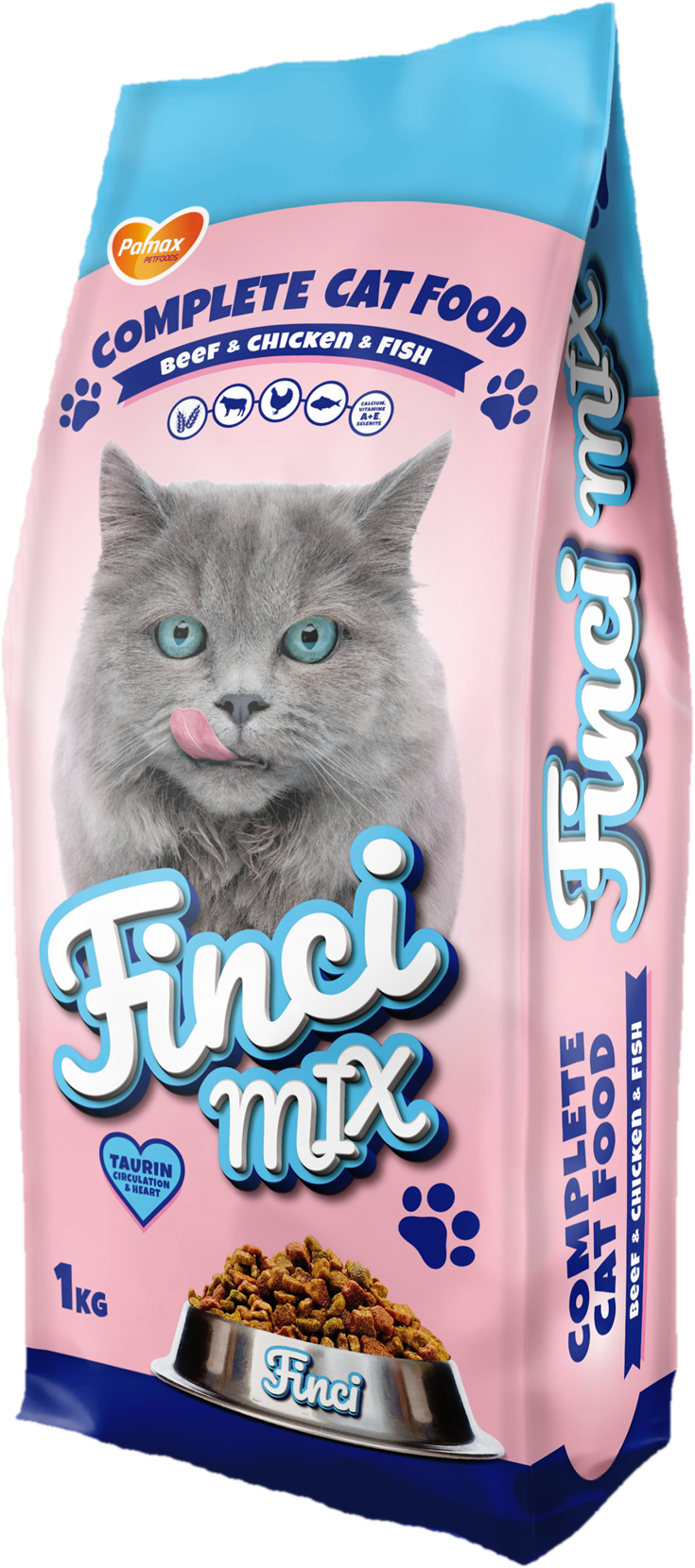Finci-Mix teljes értékű száraztáp, marha-csirke-hal