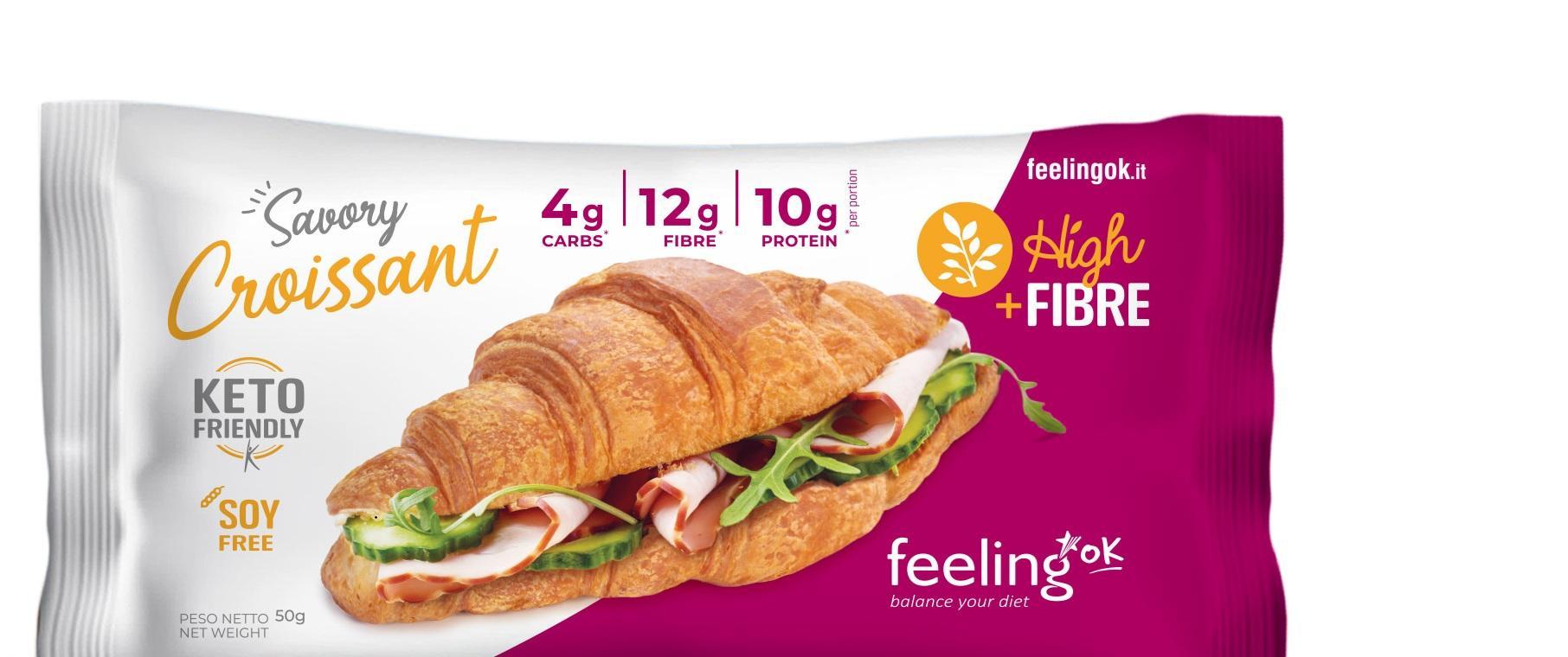 FeelingOK Croissant Magas rosttartalmú natúr