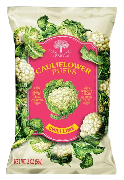 TEMOLE Karfiolos puffancs – chili és lime ízű