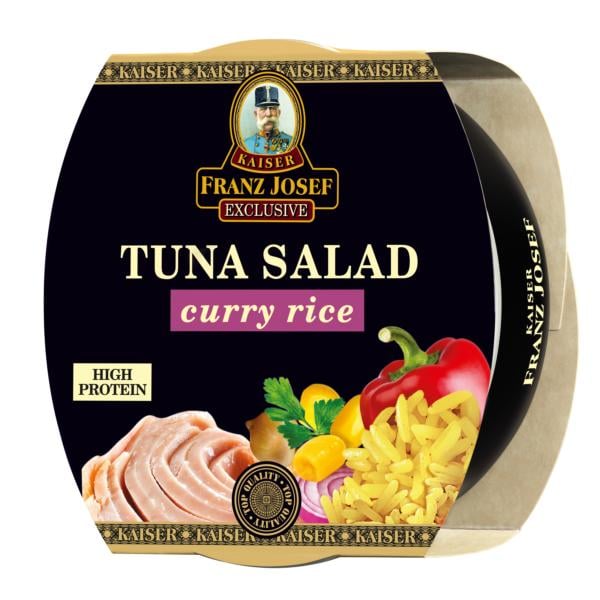 FJK Tonhalsaláta Currys rizzsel