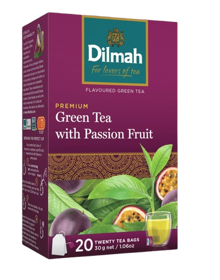 Dilmah Green Tea with Passion Fruit zöldtea aromazáró dobozban
