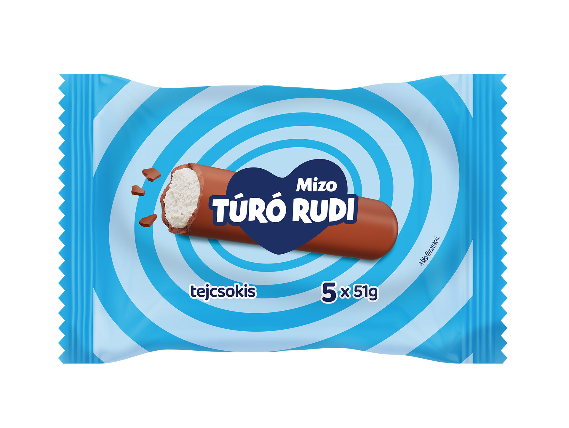 Mizo Túró Rudi Natúr tejcsokis 5×51 g