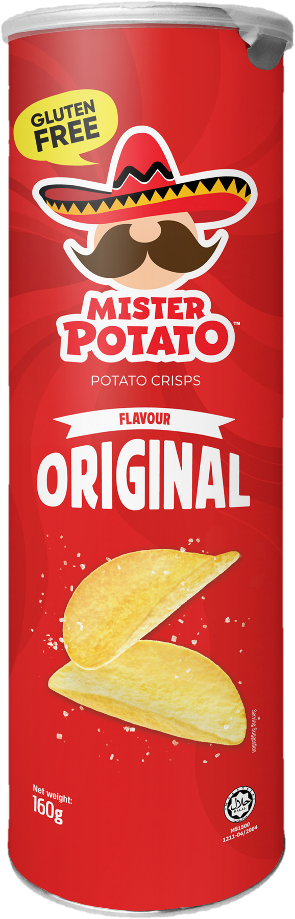 Mister Potato chips Original, enyhén sós ízben