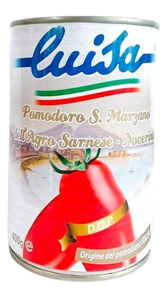 Egész hámozott S. Marzano DOP paradicsomok S. Marzano DOP paradicsomlében (400g)