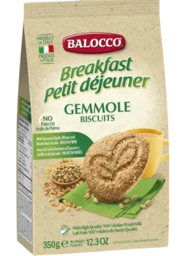 Balocco Gemmole reggeliző keksz teljeskiőrlésű lisztből