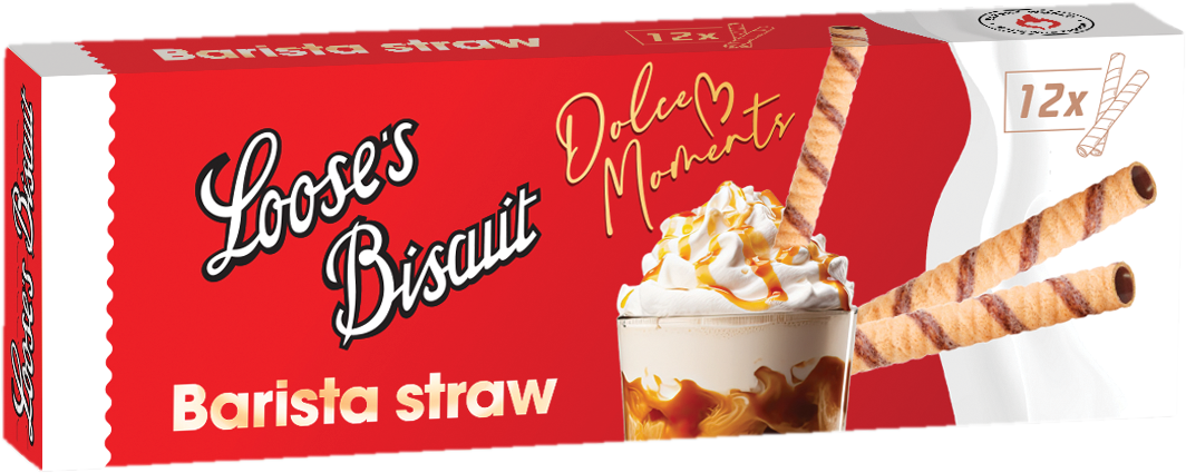 Loose’s Biscuit Barista straw ostya szívószál 12 db-os