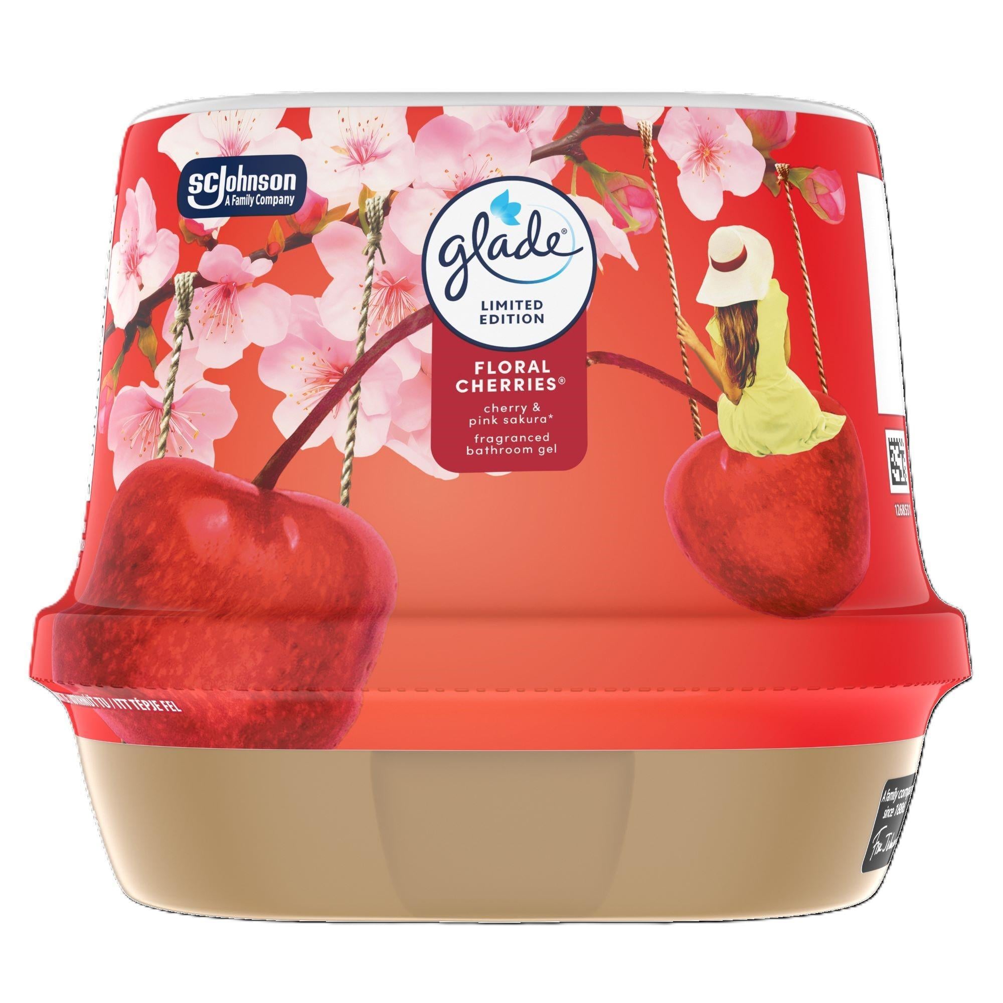 Glade fürdőszobai légfrissítő zselé - Floral Cherries 180 g