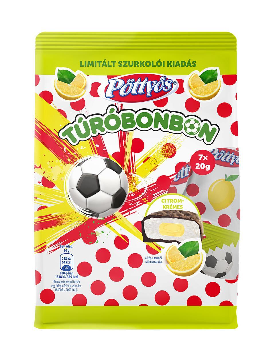 Pöttyös Túróbonbon citromkrémes (7x20G)