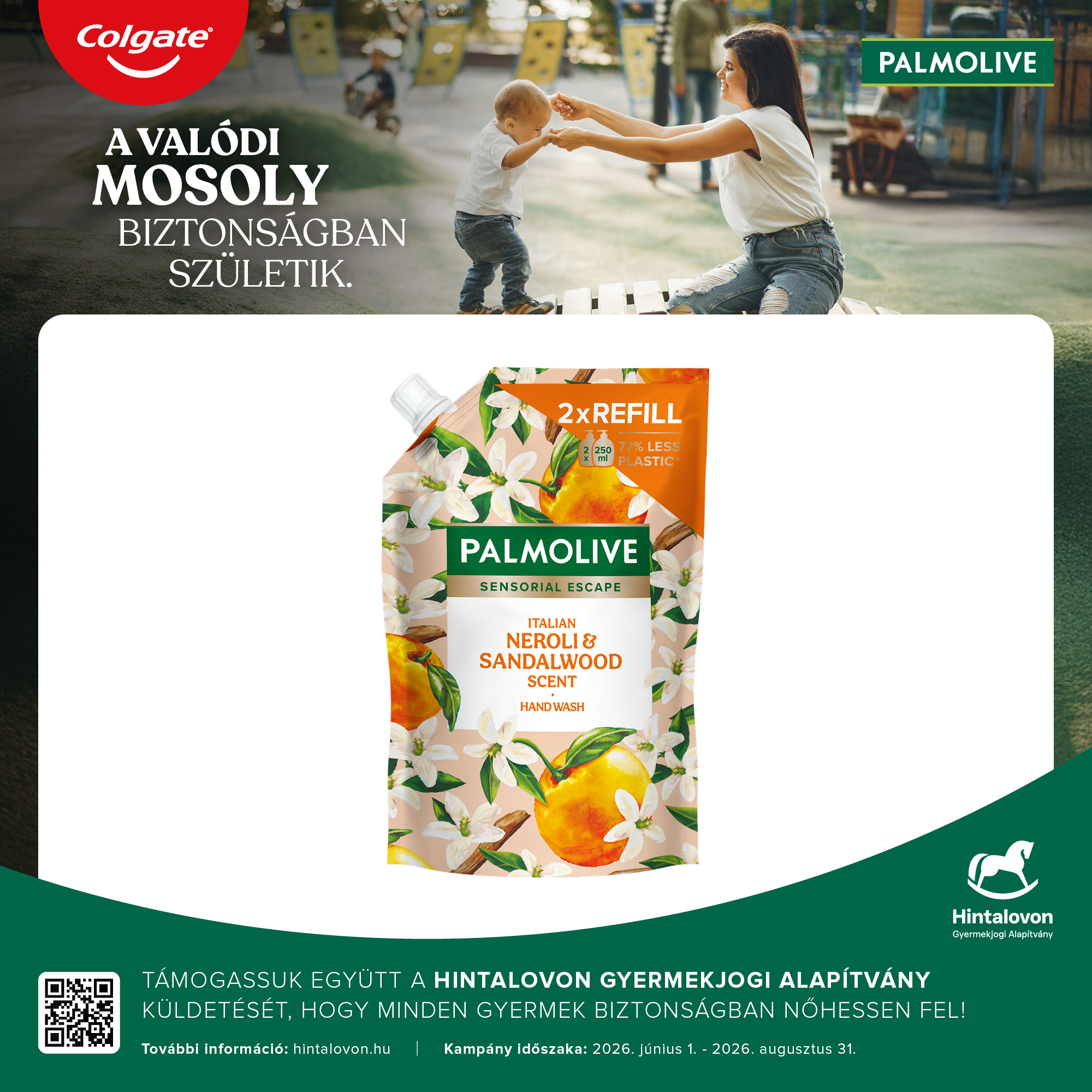 Palmolive Sensorial Escape Italian folyékony szappan utántöltő, neroli és szantálfa