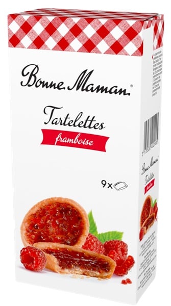 Bonne Maman tartelettes - Málna pürével töltött omlós kosárka