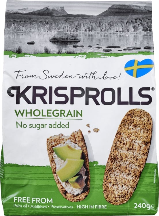 Krisprolls Teljeskiőrlésű ropogós kenyérke hozzáadott cukor nélkül