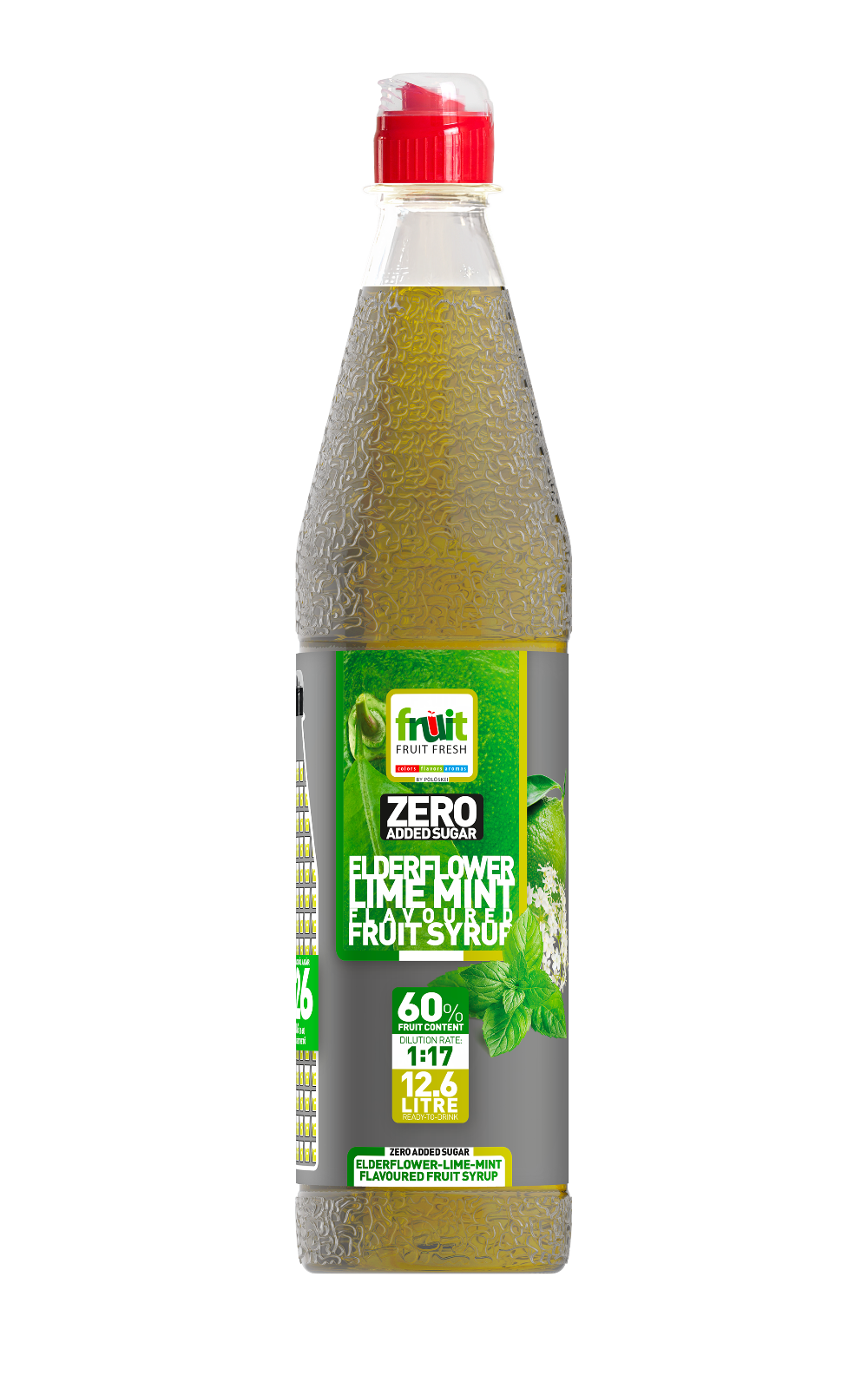 Pölöskei Fruit Fresh ZERO bodza-lime-menta gyümölcsszörp