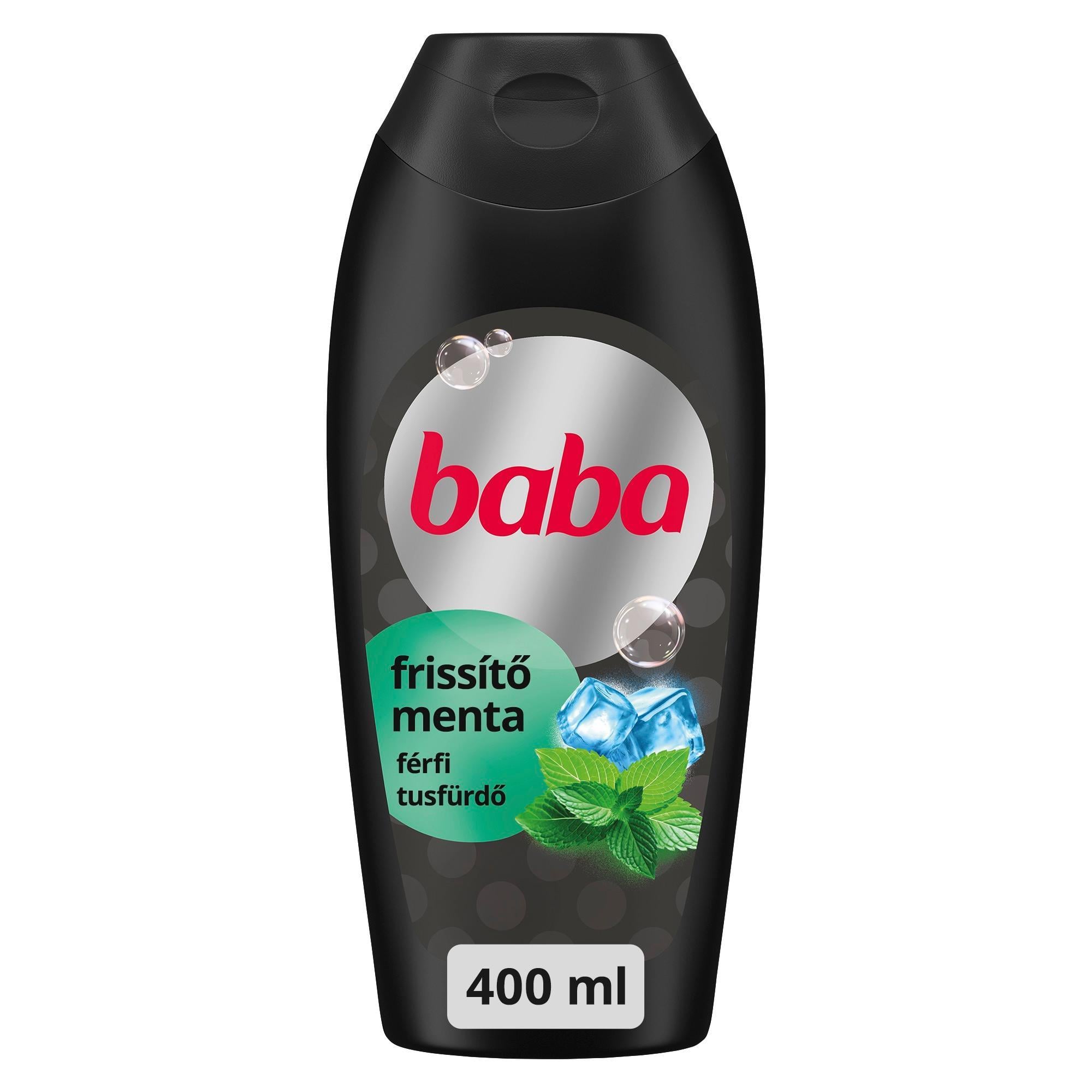 Baba 2in 1 Menta illatú férfi tusfürdő, 400 ml
