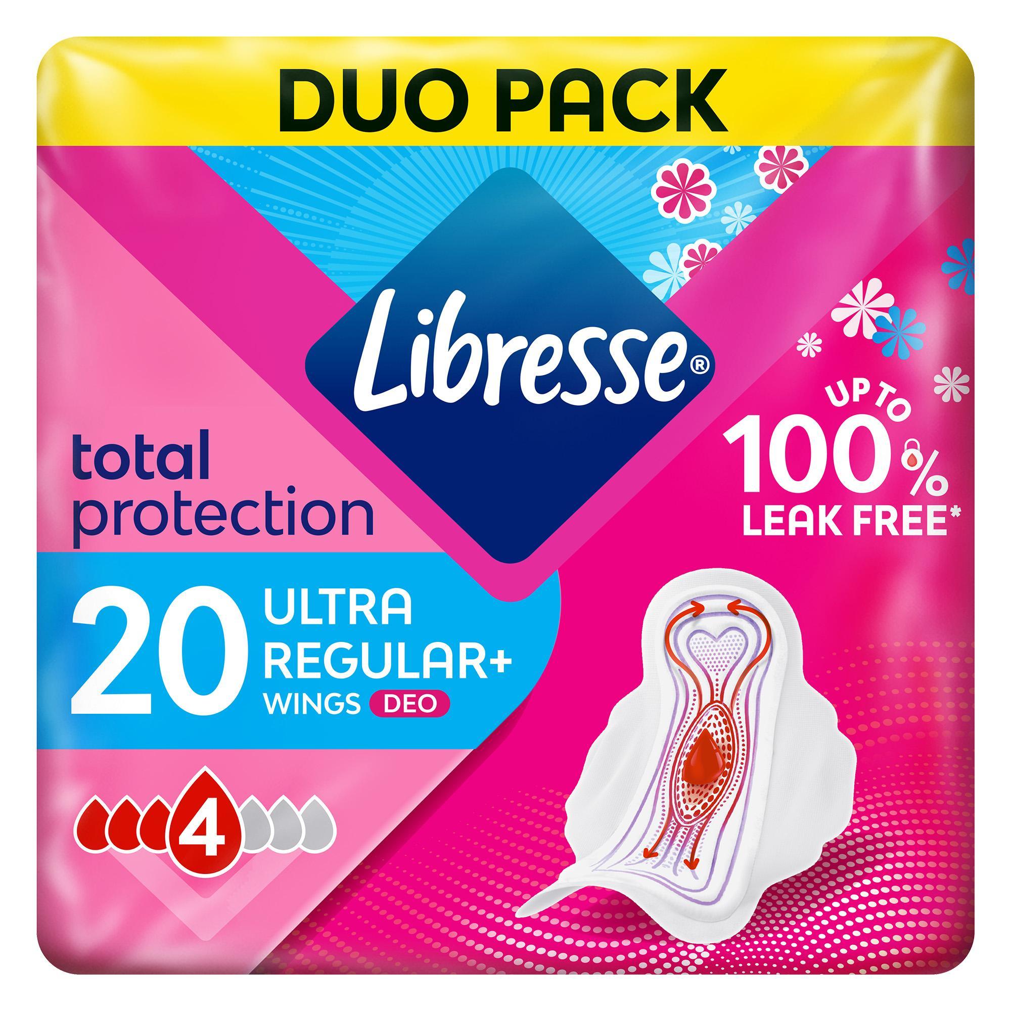Libresse Ultra+ Deo szárnyas egészségügyi betét illatosított