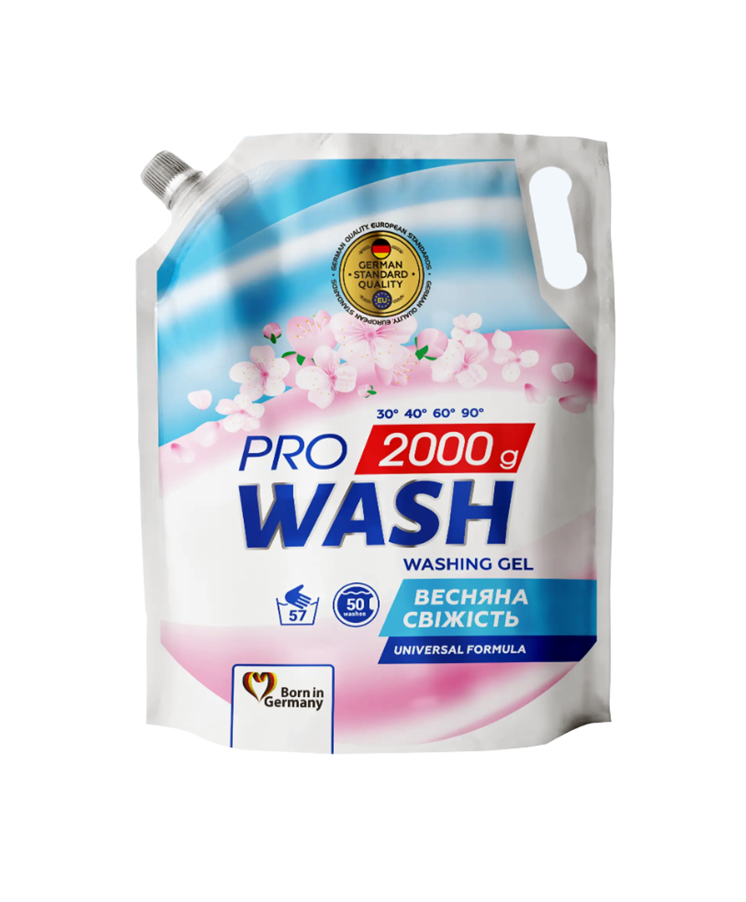 PRO WASH Tavaszi Frissesség univerzális mosógél  (utántöltő) 2000 ml