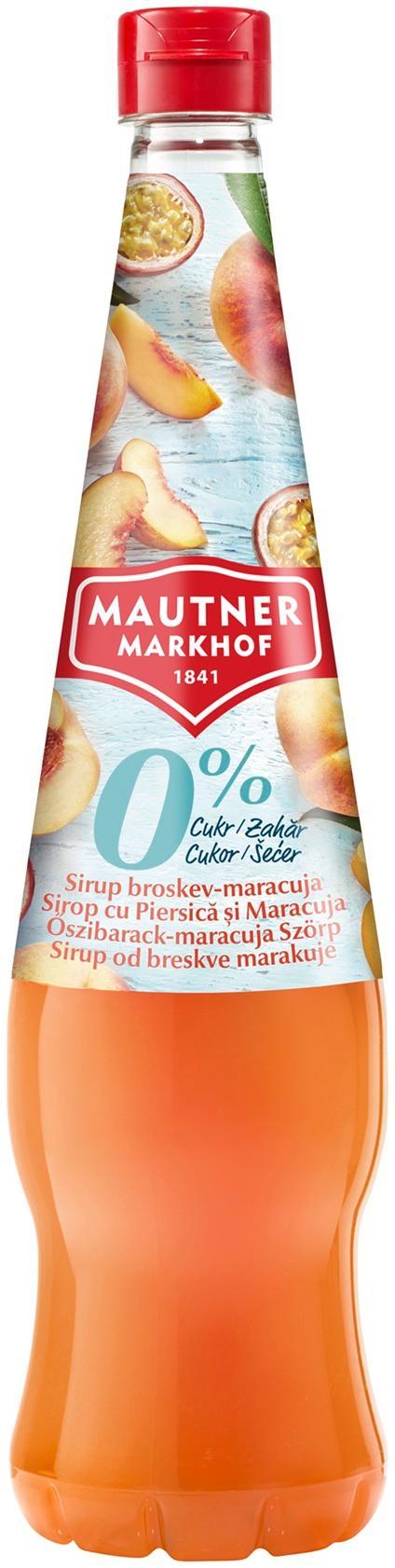 Mautner Markhof Barack- Maracuja szörp 0% hozzáadott cukorral