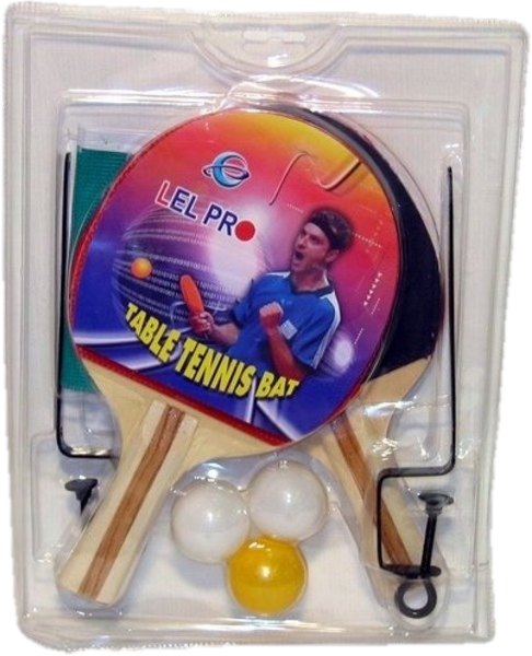 Pingpong ütő 2 darabos készlet labdával és hálóval