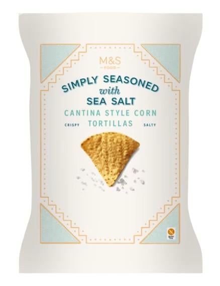 Marks & Spencer Enyhén sózott tortilla chips