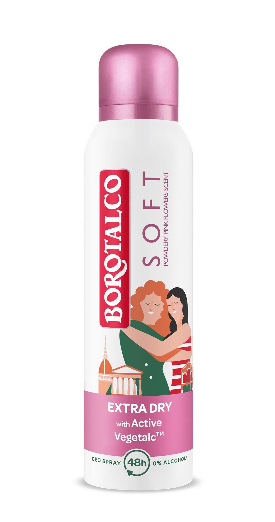 Borotalco Soft Talc & Pink Flowers Deo spray