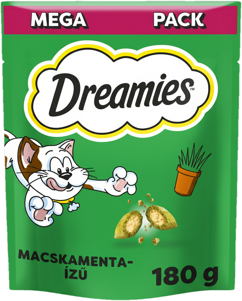 Dreamies jutalomfalat macskáknak, macskamenta